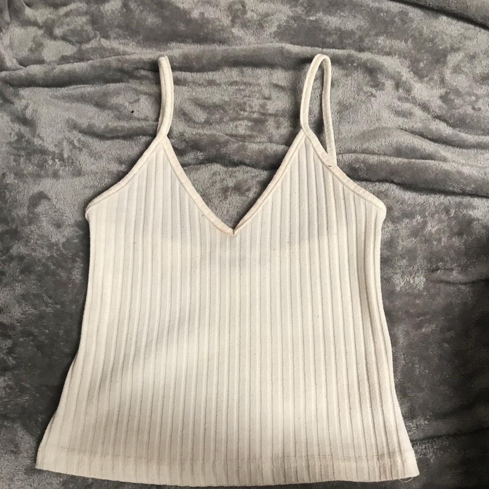 white tank top